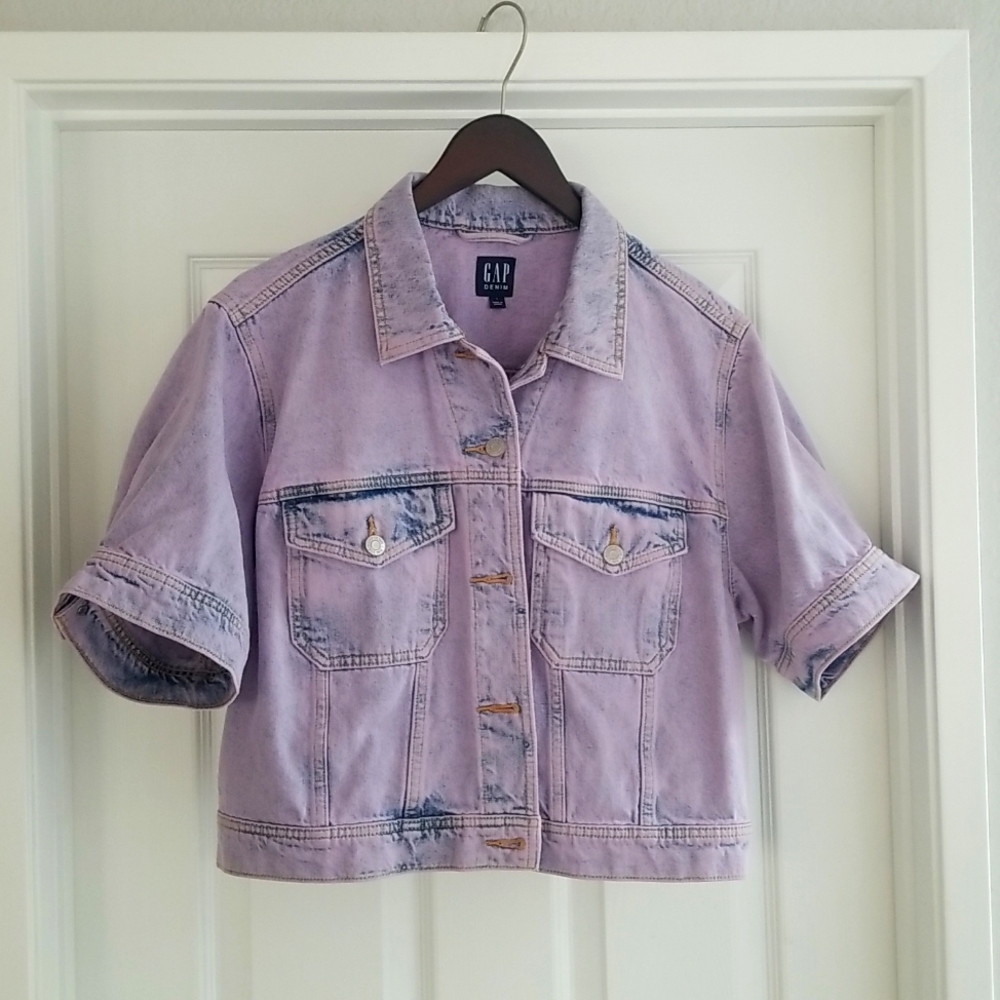 Gap short sleeve denim jacket